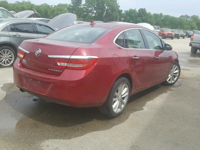 1G4PS5SK5C4150358 - 2012 BUICK VERANO RED photo 4