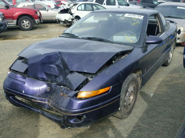 1G8ZH1276TZ101053 - 1996 SATURN SC2 BLUE photo 2