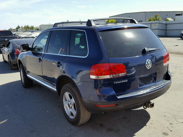 WVGBG77L05D012593 - 2005 VOLKSWAGEN TOUAREG 3. BLUE photo 3