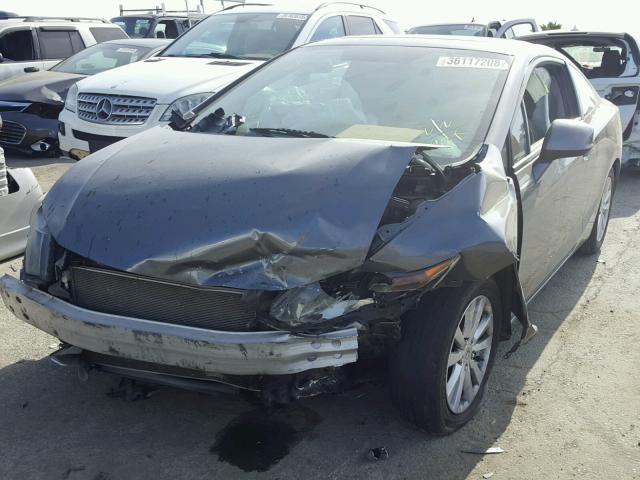 2HGFG3B14CH541924 - 2012 HONDA CIVIC EXL GRAY photo 2
