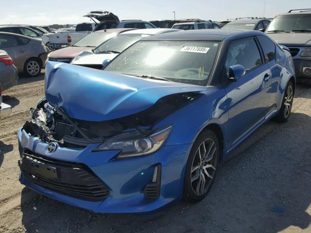 JTKJF5C70E3079046 - 2014 TOYOTA SCION TC 蓝色 照片 2