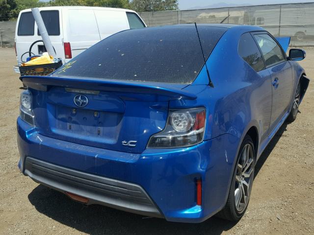 JTKJF5C70E3079046 - 2014 TOYOTA SCION TC 蓝色 照片 4