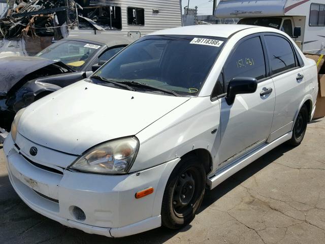 JS2RA41S835160152 - 2003 SUZUKI AERIO S WHITE photo 2