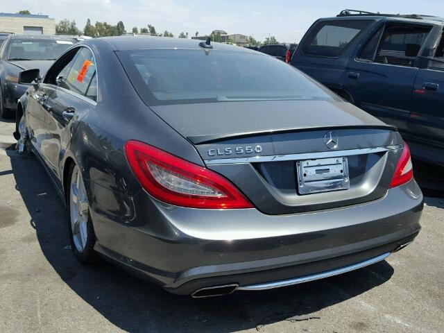 WDDLJ7DB7CA051255 - 2012 MERCEDES-BENZ CLS 550 CHARCOAL photo 3