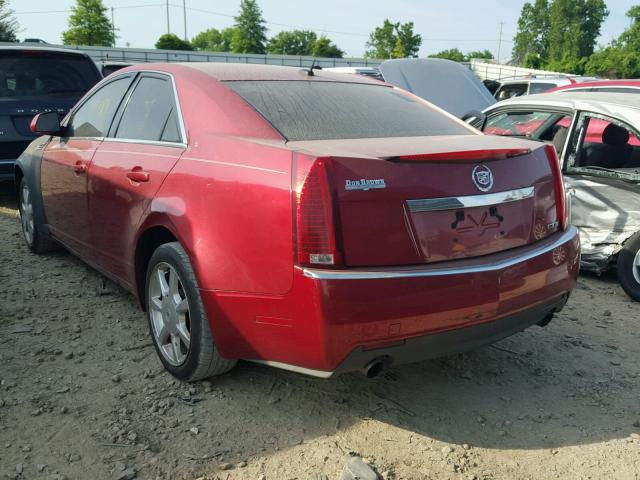 1G6DM577X80117640 - 2008 CADILLAC CTS MAROON photo 3