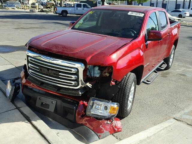 1GTG5CEN9H1183488 - 2017 GMC CANYON SLE RED photo 2