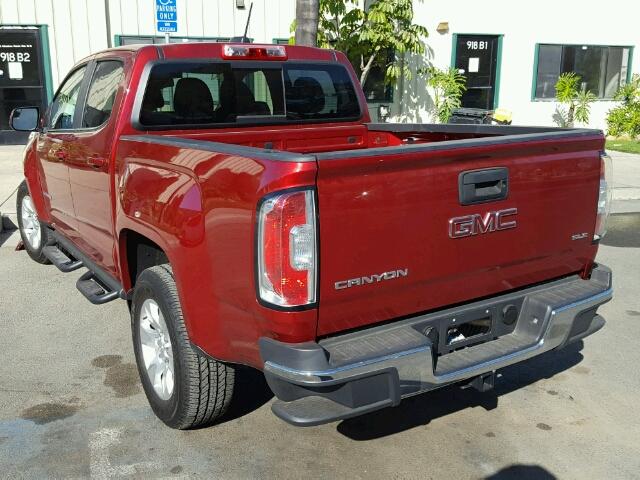 1GTG5CEN9H1183488 - 2017 GMC CANYON SLE RED photo 3