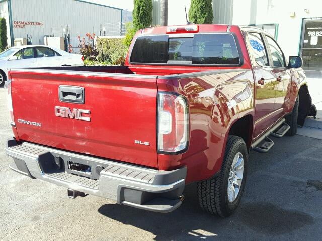 1GTG5CEN9H1183488 - 2017 GMC CANYON SLE RED photo 4