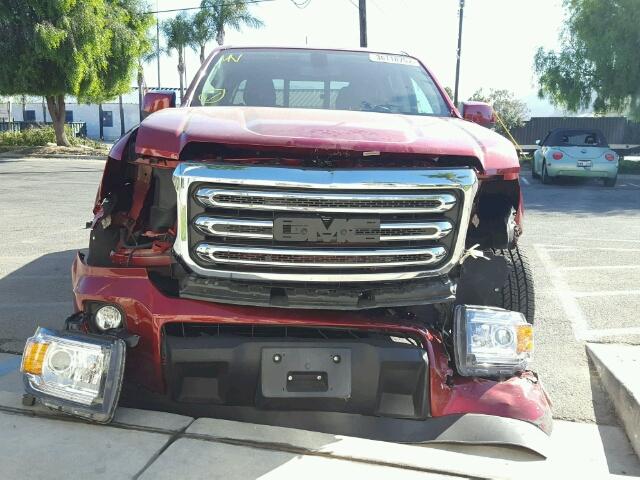 1GTG5CEN9H1183488 - 2017 GMC CANYON SLE RED photo 9