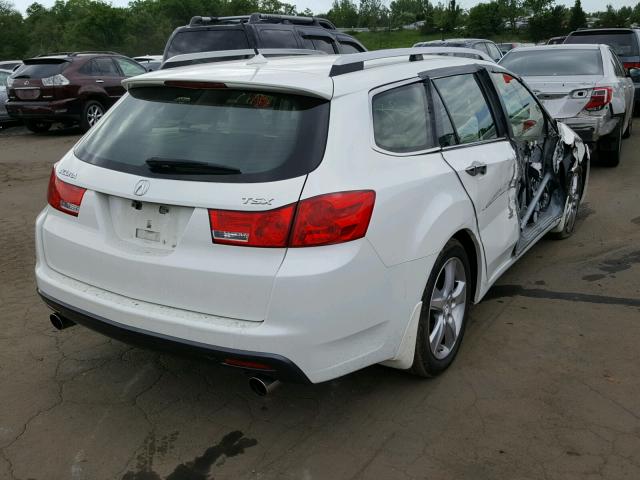 JH4CW2H63CC002651 - 2012 ACURA TSX TECH WHITE photo 4