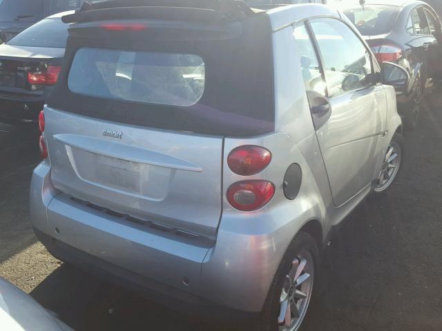 WMEEK31X58K196743 - 2008 SMART FORTWO PAS 银色 照片 4