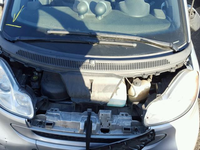 WMEEK31X58K196743 - 2008 SMART FORTWO PAS 银色 照片 7