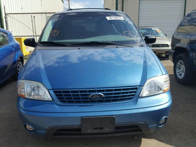 2FMZA51463BA96184 - 2003 FORD WINDSTAR L BLUE photo 9