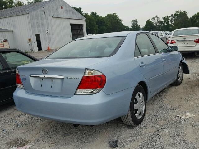 4T1BE32K16U706174 - 2006 TOYOTA CAMRY LE BLUE photo 4