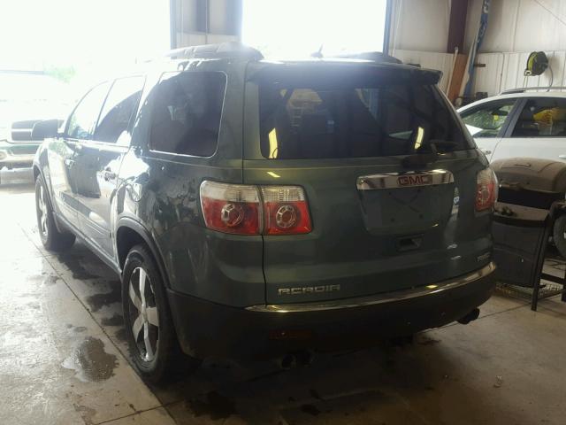 1GKLVMEDXAJ161327 - 2010 GMC ACADIA SLT მწვანე ფოტო 3