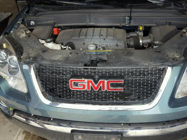 1GKLVMEDXAJ161327 - 2010 GMC ACADIA SLT მწვანე ფოტო 7