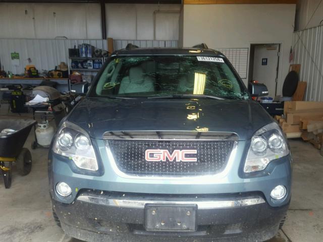 1GKLVMEDXAJ161327 - 2010 GMC ACADIA SLT მწვანე ფოტო 9