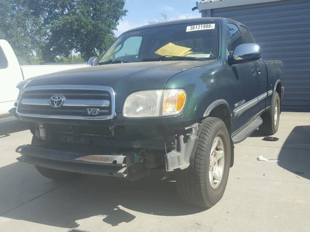 5TBRT3416YS003294 - 2000 TOYOTA TUNDRA ACC მწვანე ფოტო 2