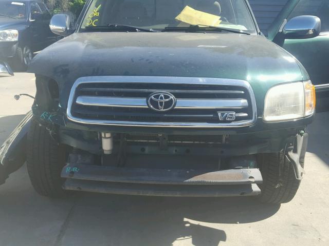 5TBRT3416YS003294 - 2000 TOYOTA TUNDRA ACC მწვანე ფოტო 7