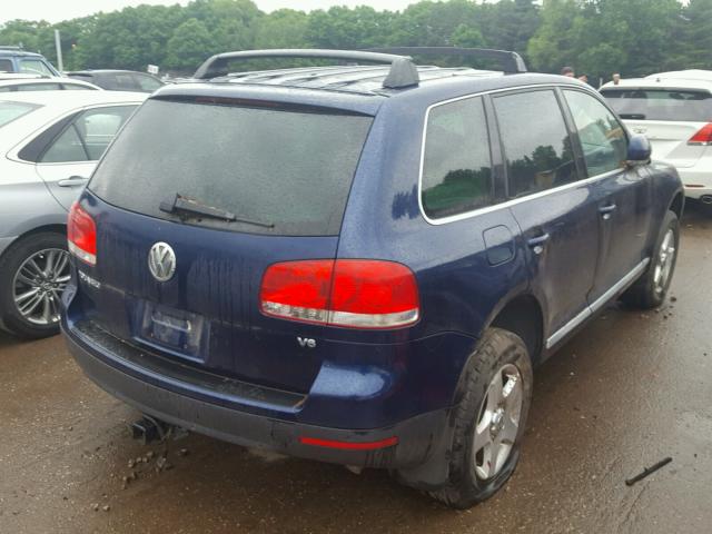 WVGBC77L94D048812 - 2004 VOLKSWAGEN TOUAREG 3. BLUE photo 4