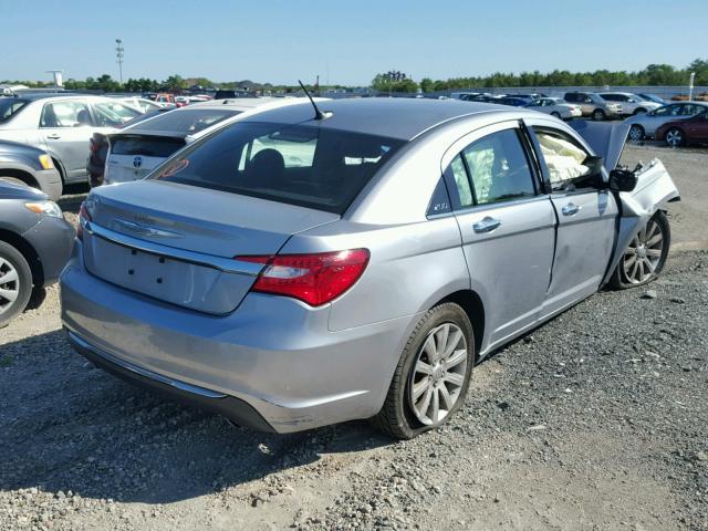 1C3CCBCGXDN602359 - 2013 CHRYSLER 200 LIMITE SILVER photo 4