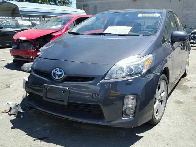 JTDKN3DU7A0198151 - 2010 TOYOTA PRIUS CHARCOAL photo 2