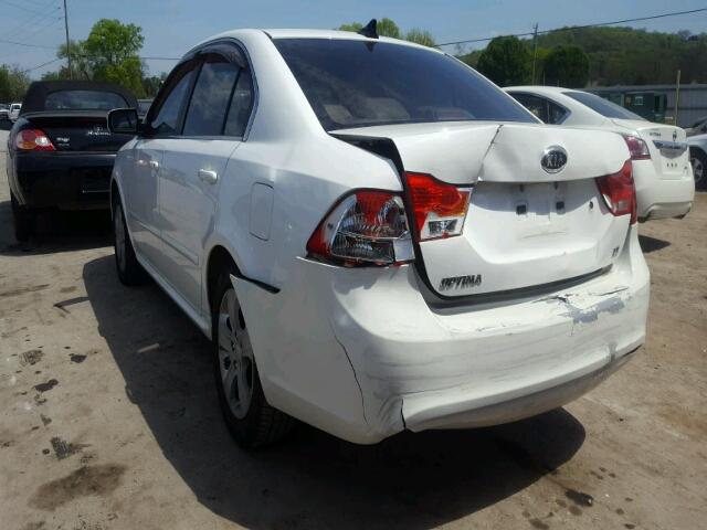 KNAGE228895311350 - 2009 KIA OPTIMA LX/ WHITE photo 3