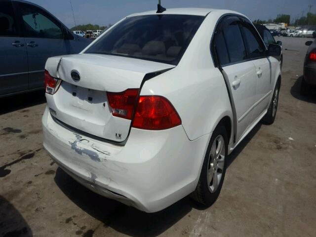 KNAGE228895311350 - 2009 KIA OPTIMA LX/ WHITE photo 4