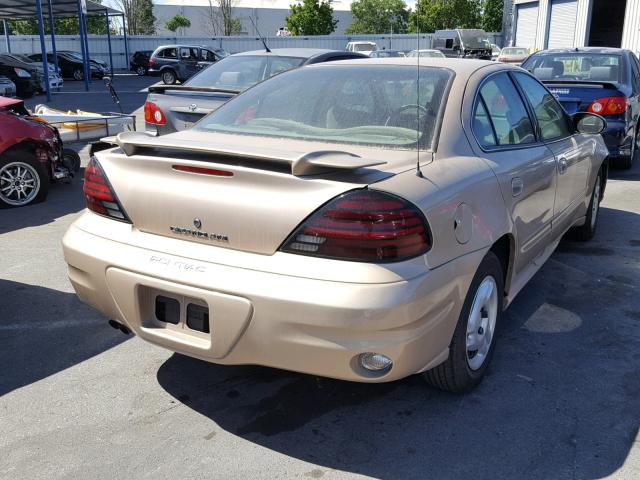 1G2NE52E15M246864 - 2005 PONTIAC GRAND AM S GOLD photo 4