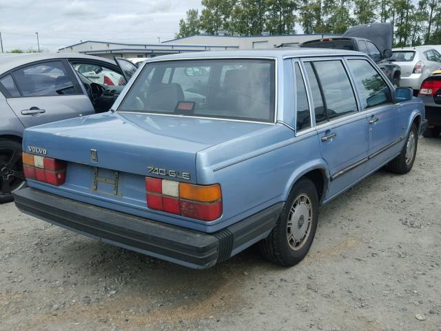 YV1FX8848J2257046 - 1988 VOLVO 740 GLE BLUE photo 4