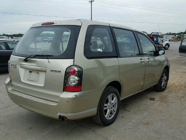 JM3LW28A640503131 - 2004 MAZDA MPV WAGON GOLD photo 4