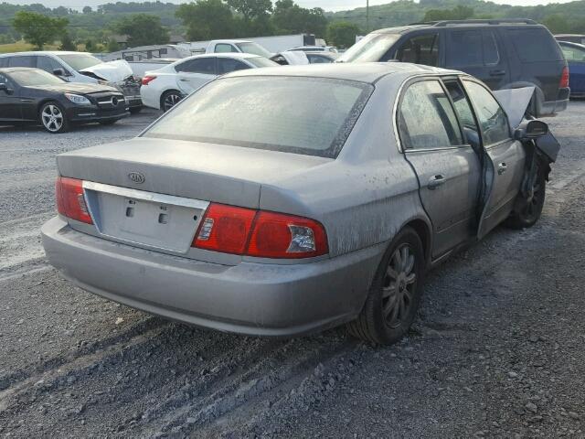 KNAGD126055376537 - 2005 KIA OPTIMA LX/ SILVER photo 4