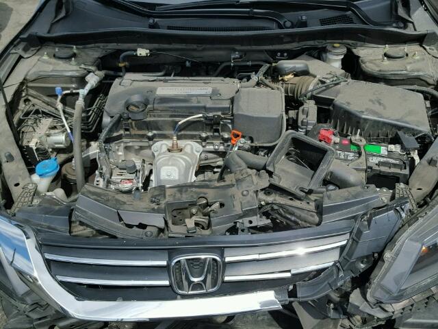 1HGCR2F33FA139351 - 2015 HONDA ACCORD LX BLACK photo 7