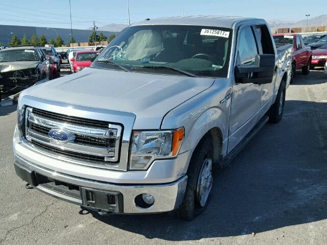 1FTFW1ET1EFB85908 - 2014 FORD F150 SUPER SILVER photo 2