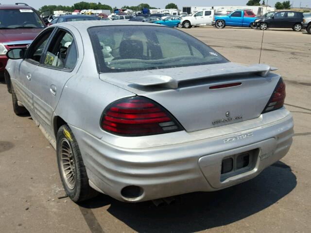 1G2NF52F42C313139 - 2002 PONTIAC GRAND AM S SILVER photo 3