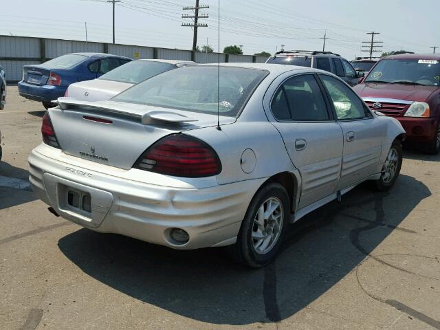 1G2NF52F42C313139 - 2002 PONTIAC GRAND AM S SILVER photo 4