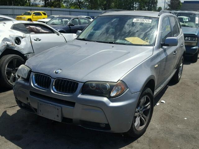 WBXPA93446WG85033 - 2006 BMW X3 3.0I GRAY photo 2