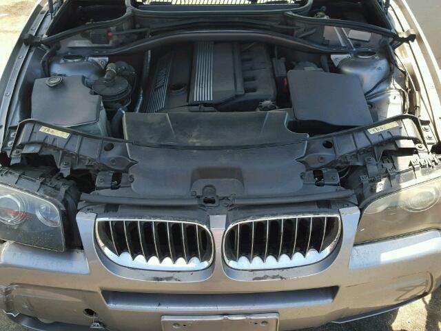 WBXPA93446WG85033 - 2006 BMW X3 3.0I GRAY photo 7