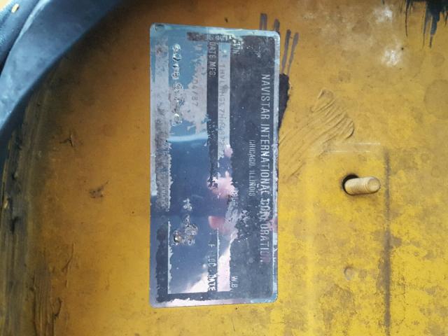 1HVLNHGL7HH487282 - 1987 INTERNATIONAL S-SERIES 1 黄色 照片 10