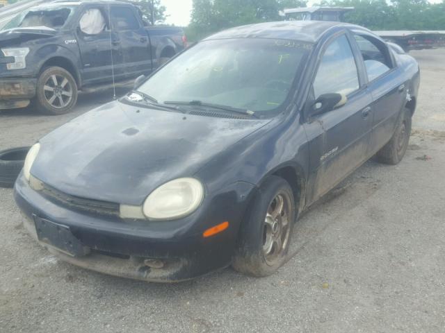 1B3AS46C61D281871 - 2001 DODGE NEON SE BLACK photo 2