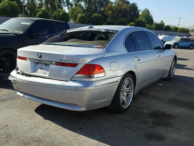 WBAGN63483DR13973 - 2003 BMW 745 LI GRAY photo 4