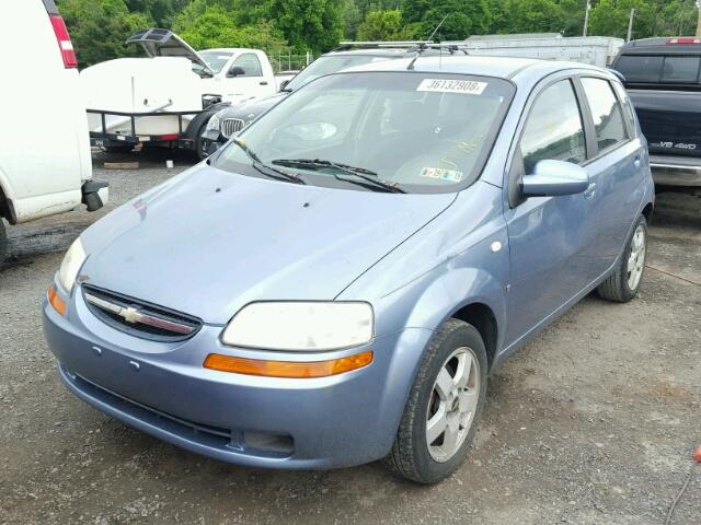 KL1TD66687B702508 - 2007 CHEVROLET AVEO BASE Կապույտ լուսանկար 2