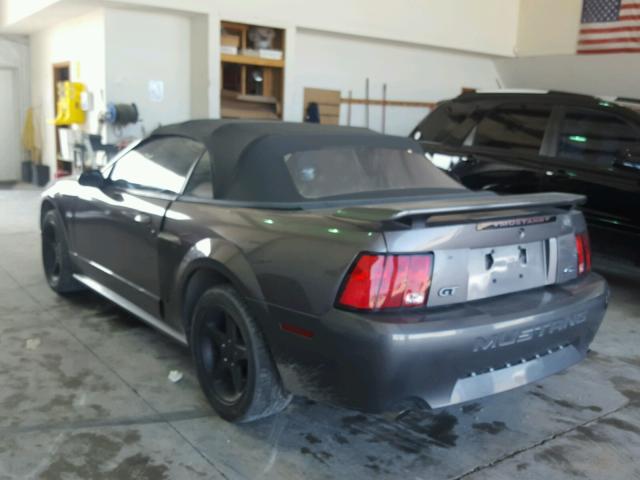 1FAFP45X33F397150 - 2003 FORD MUSTANG GT GRAY photo 3