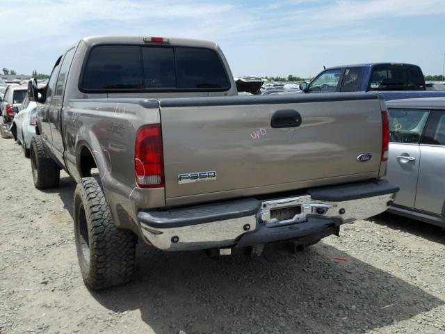 1FTWW31P85ED37807 - 2005 FORD F350 SRW S BROWN photo 3