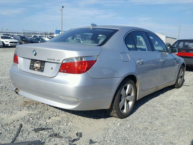 WBANF33566CS34340 - 2006 BMW 525 XI SILVER photo 4