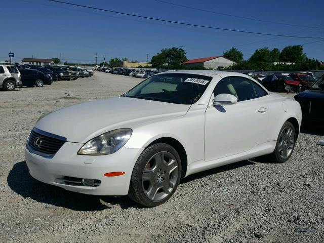 JTHFN45YX89018416 - 2008 LEXUS SC 430 WHITE photo 2