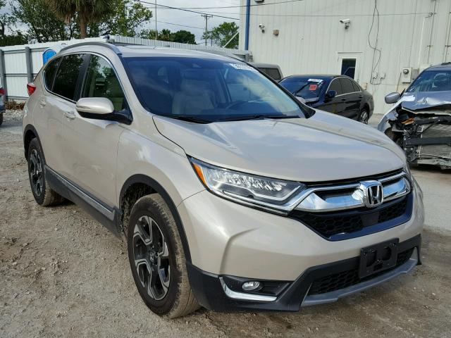 5J6RW1H91HL014119 - 2017 HONDA CR-V TOURI BEIGE photo 1