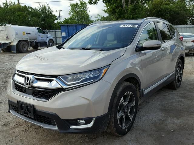 5J6RW1H91HL014119 - 2017 HONDA CR-V TOURI BEIGE photo 2