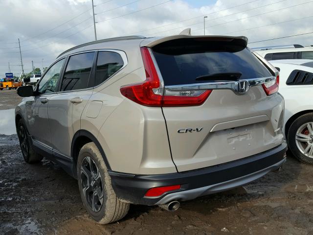 5J6RW1H91HL014119 - 2017 HONDA CR-V TOURI BEIGE photo 3