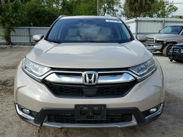 5J6RW1H91HL014119 - 2017 HONDA CR-V TOURI BEIGE photo 9